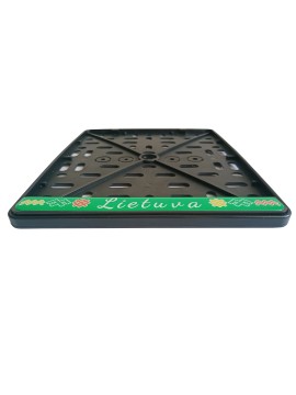 Motorcycle number frames - with polymer sticker - LIETUVA 185 x 210 mm